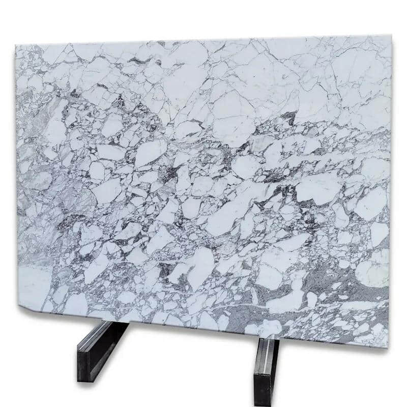 Classic Italy Snow White Marble Slab Arabescato Carrara Marble