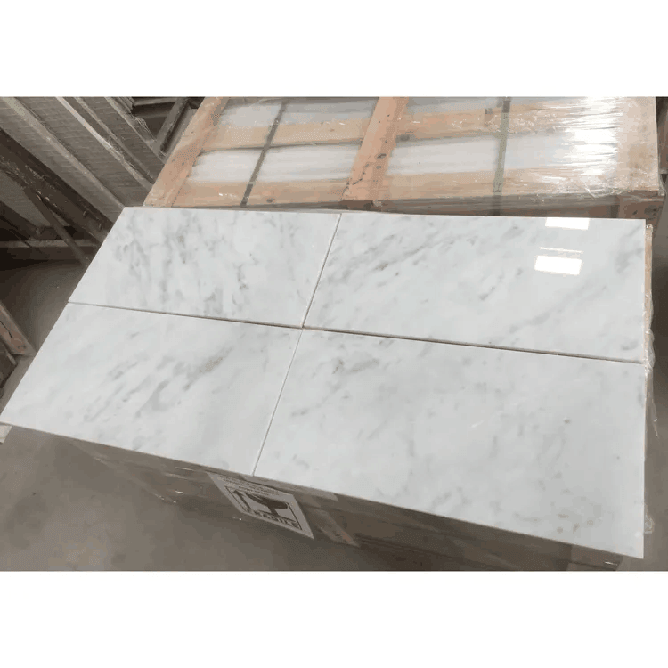 DALLES de marbre blanc Bianco Carrara